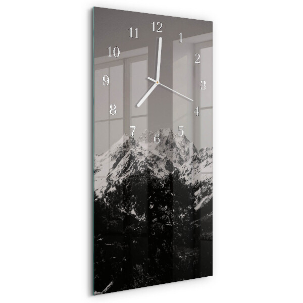 Horloge rectangulaire verticale Montagnes