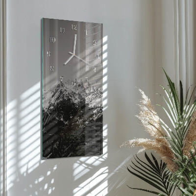 Horloge rectangulaire verticale Montagnes