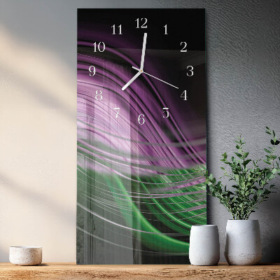 Horloge rectangulaire verticale Art abstrait