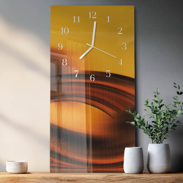 Horloge rectangulaire verticale Abstraction
