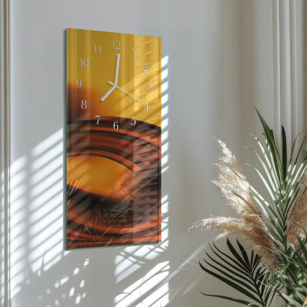 Horloge rectangulaire verticale Abstraction
