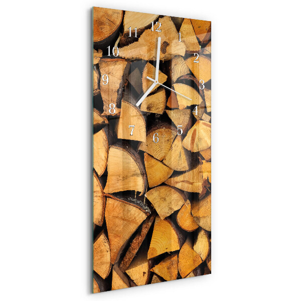 Horloge rectangulaire verticale Bois
