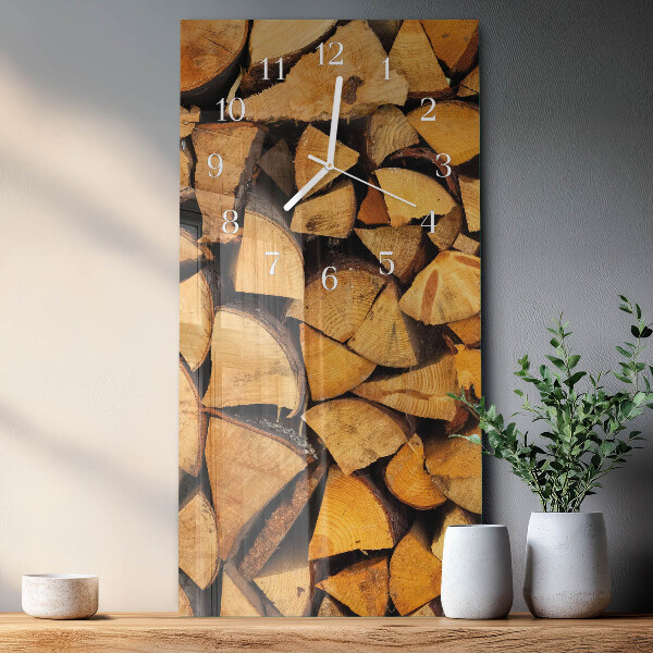 Horloge rectangulaire verticale Bois