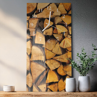 Horloge rectangulaire verticale Bois