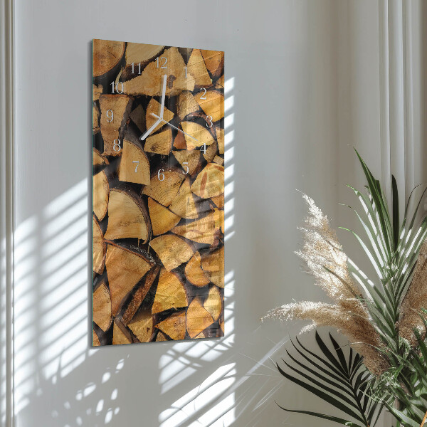 Horloge rectangulaire verticale Bois