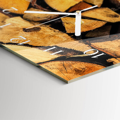 Horloge rectangulaire verticale Bois