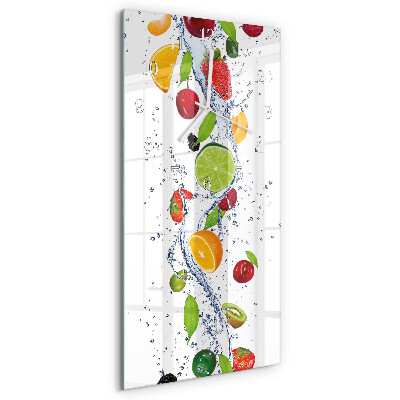 Horloge rectangulaire verticale Fruit