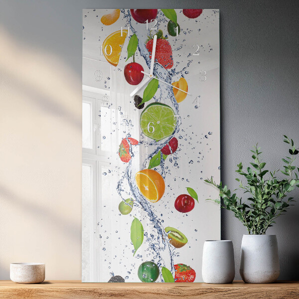 Horloge rectangulaire verticale Fruit