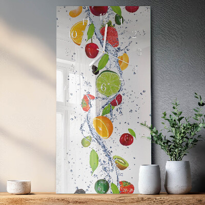 Horloge rectangulaire verticale Fruit