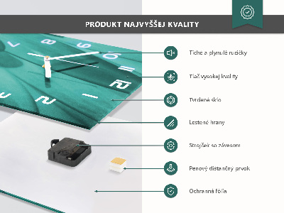 Horloge rectangulaire verticale Pierre