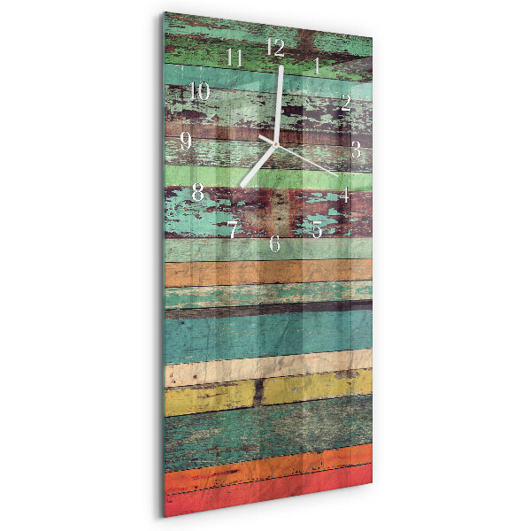 Horloge rectangulaire verticale Bois