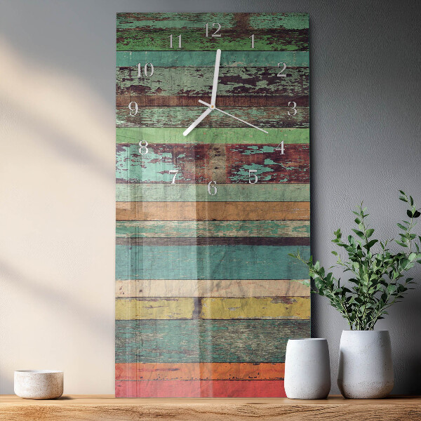 Horloge rectangulaire verticale Bois