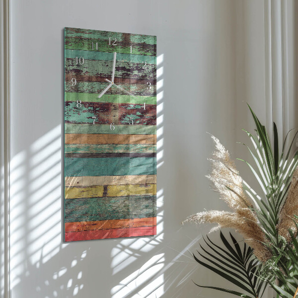 Horloge rectangulaire verticale Bois