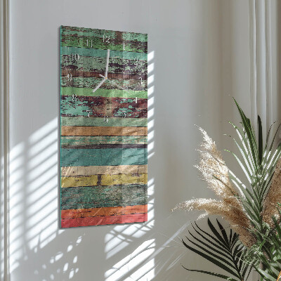 Horloge rectangulaire verticale Bois