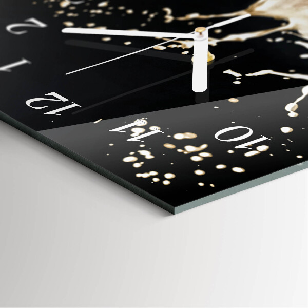 Horloge rectangulaire verticale Fleur