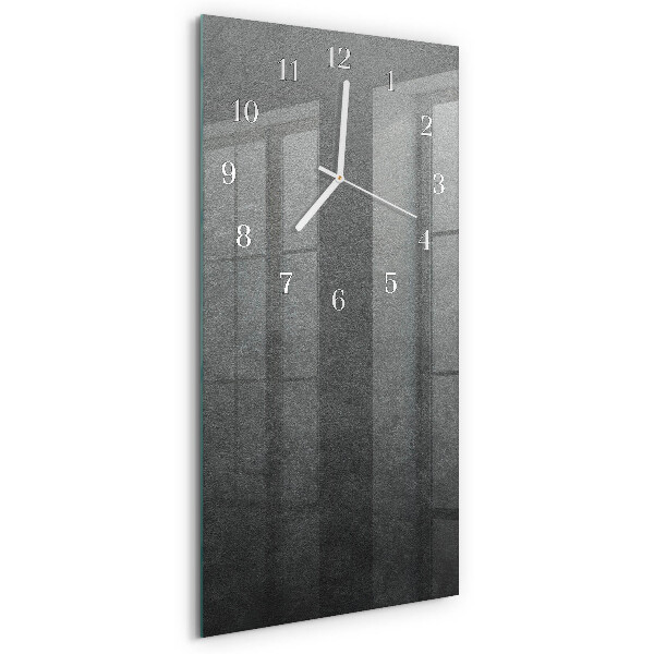 Horloge rectangulaire verticale Mur de marbre