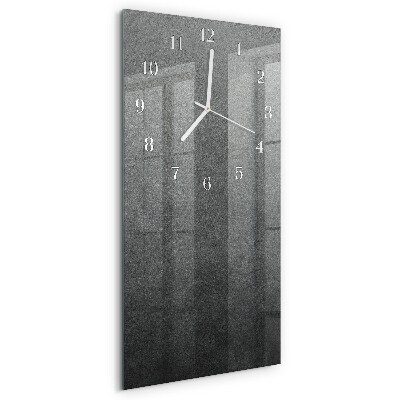 Horloge rectangulaire verticale Mur de marbre