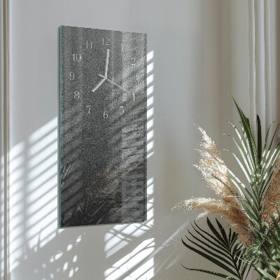 Horloge rectangulaire verticale Mur de marbre