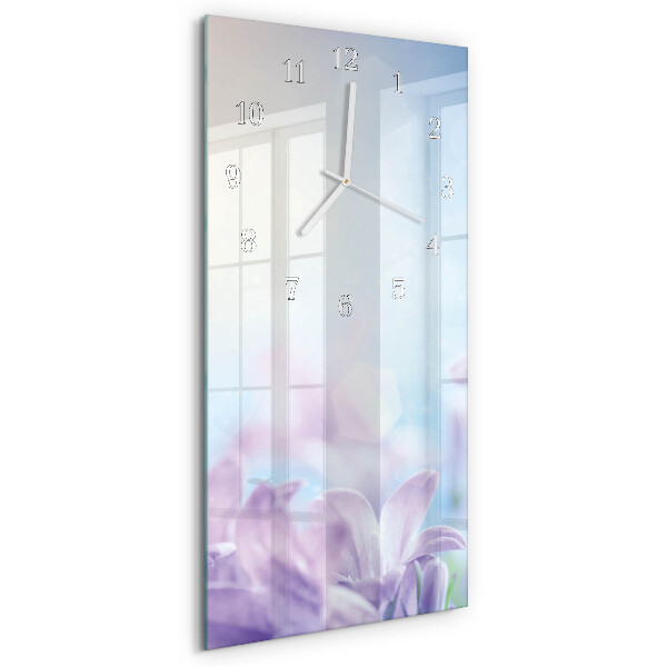 Horloge rectangulaire verticale Violet