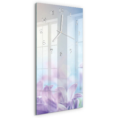 Horloge rectangulaire verticale Violet