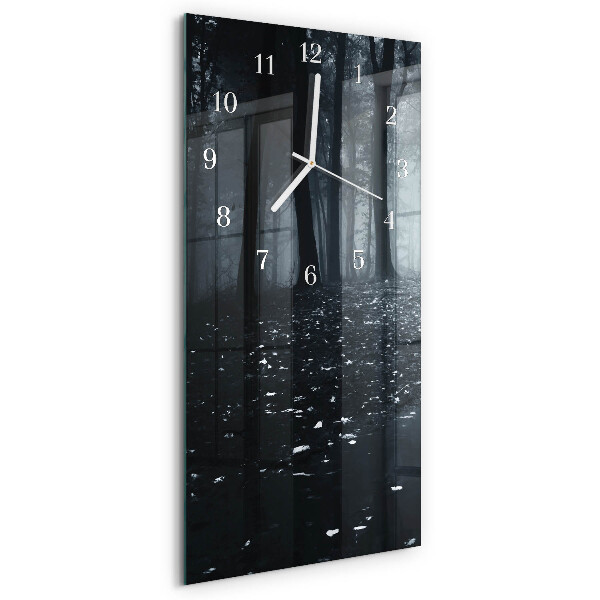 Horloge rectangulaire verticale Forêt
