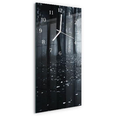 Horloge rectangulaire verticale Forêt