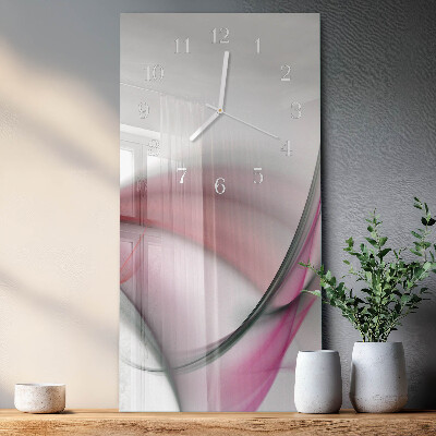 Horloge rectangulaire verticale Art abstrait