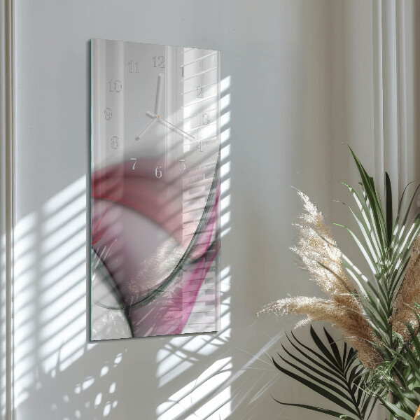Horloge rectangulaire verticale Art abstrait