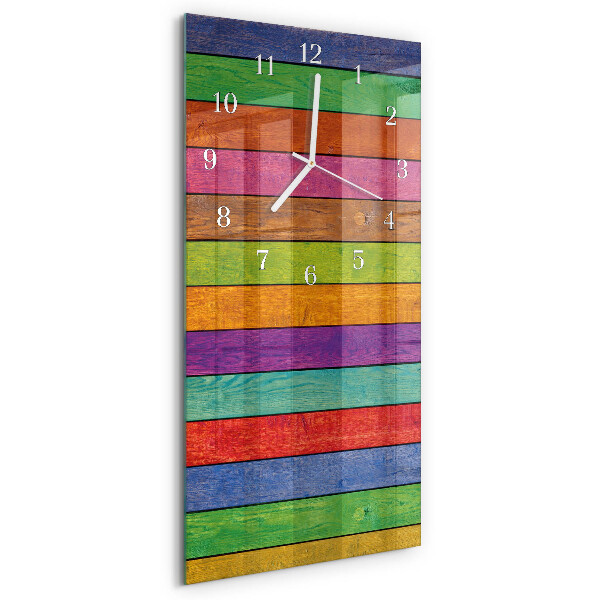 Horloge rectangulaire verticale Rayures
