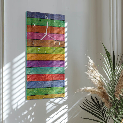 Horloge rectangulaire verticale Rayures