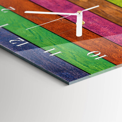 Horloge rectangulaire verticale Rayures