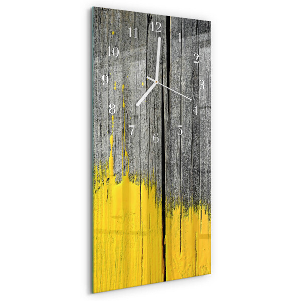 Horloge rectangulaire verticale Planche en bois