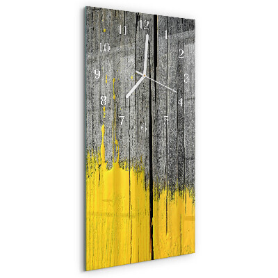 Horloge rectangulaire verticale Planche en bois