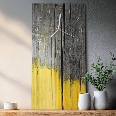 Horloge rectangulaire verticale Planche en bois