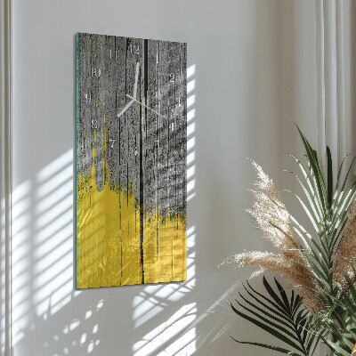 Horloge rectangulaire verticale Planche en bois