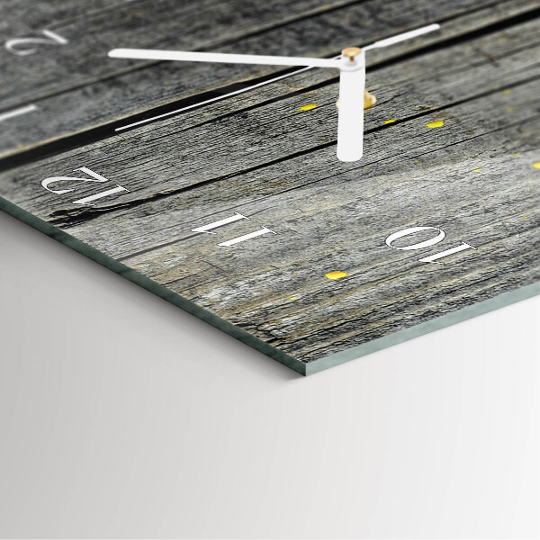 Horloge rectangulaire verticale Planche en bois