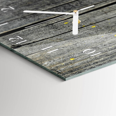 Horloge rectangulaire verticale Planche en bois