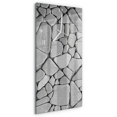 Horloge rectangulaire verticale Pierres