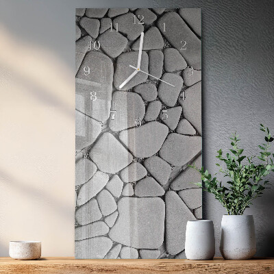 Horloge rectangulaire verticale Pierres