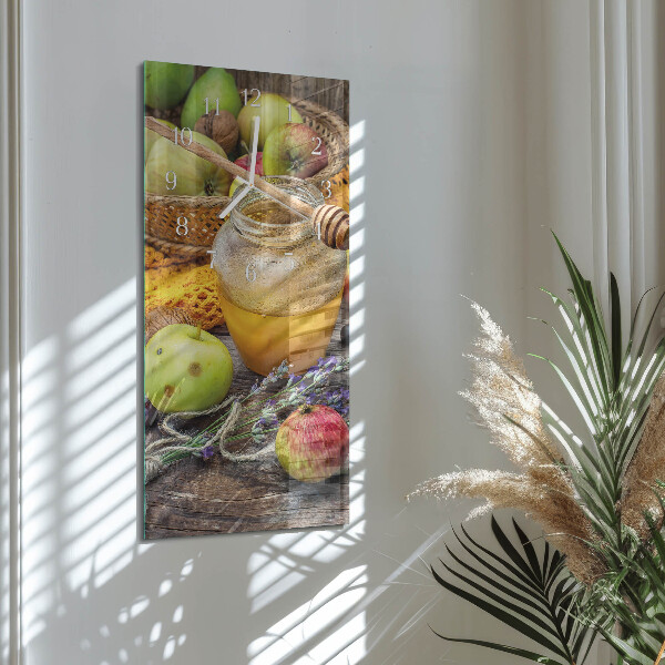 Horloge rectangulaire verticale Table d'automne