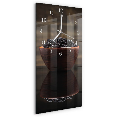 Horloge rectangulaire verticale mûres