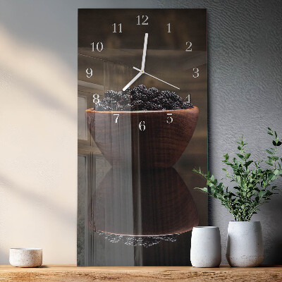 Horloge rectangulaire verticale mûres