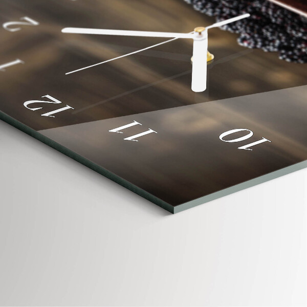 Horloge rectangulaire verticale mûres