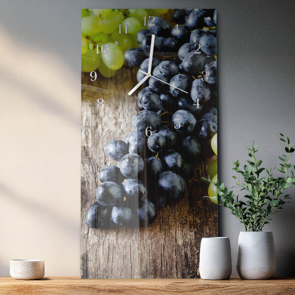 Horloge rectangulaire verticale Raisin