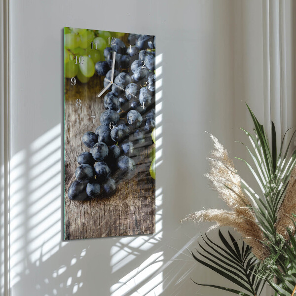 Horloge rectangulaire verticale Raisin