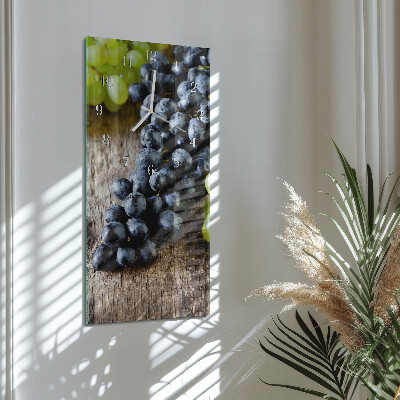 Horloge rectangulaire verticale Raisin