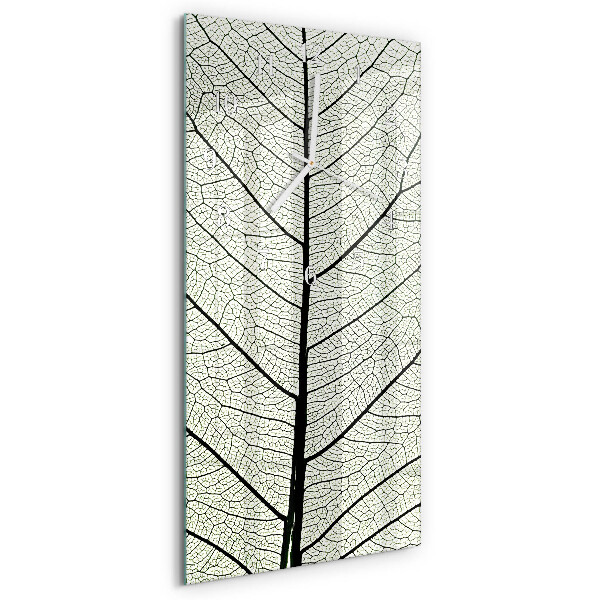 Horloge rectangulaire verticale Feuille