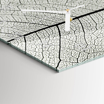 Horloge rectangulaire verticale Feuille