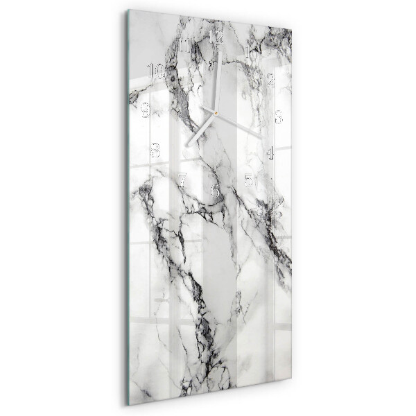 Horloge rectangulaire verticale Marbre