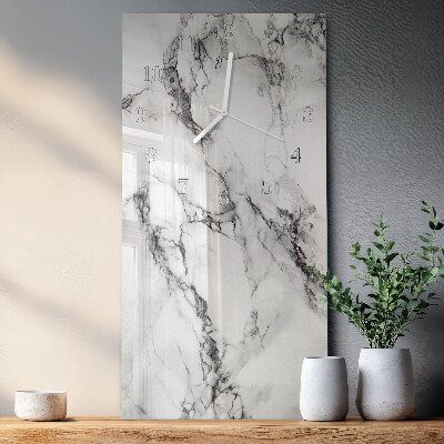 Horloge rectangulaire verticale Marbre